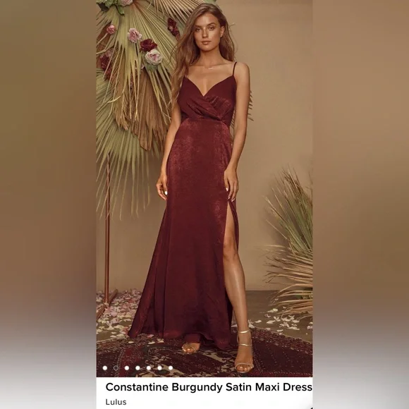 constantine burgundy satin maxi dress CULT MIA X STOLEN STORES CLASSIC MAXI SLIP DRESS IN BURGUNDY | CULT MIA
